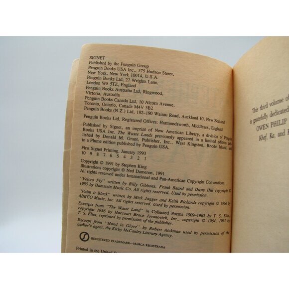 The Waste Lands The Dark Tower III by Stephen King #1 Bestseller Book Paperback - Picture 6 of 8